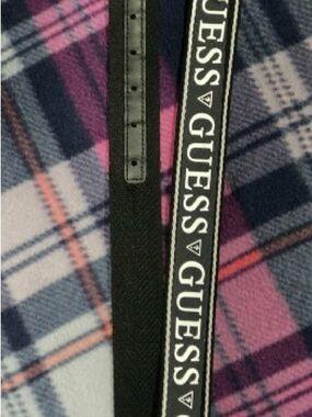 Guess Black Strap with White Logo Detail